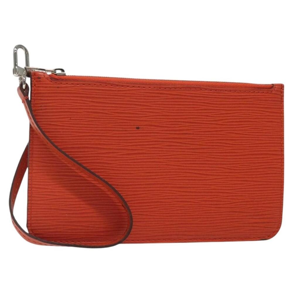 Louis Vuitton Epi Neverfull PM Pouch Orange